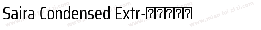 Saira Condensed Extr字体转换